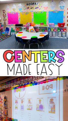 the center is made easy with colorful bulletin boards