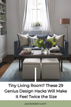 small living room Small Common Area Ideas, Tiny Condo, Tiny Living Room, Small Sitting Area, Small Seating Area, Design Strategies, Narrow Living Room, Design Hacks