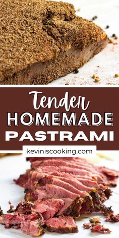 tender homemade pastrami is the perfect side dish for any meal