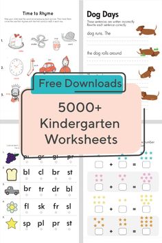 the printable worksheet for children's handwriting and numbers, with pictures of dogs