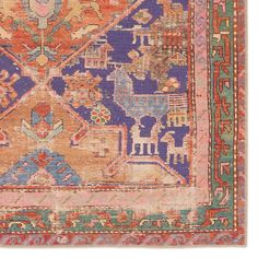 Garcia Sancho Orange 4' x 6' Rug 5x8 Area Rugs, Turkish Traditional, Jaipur Living, Rug Size Guide, Purple Area Rugs, Medallion Rug, Rug Direct, Antique Textiles, Purple Rug