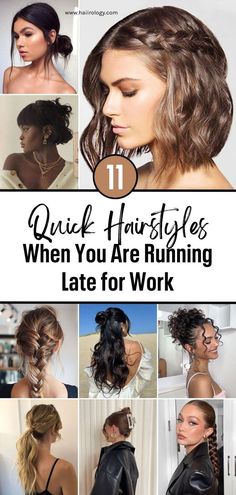 Running late for work? These 11 quick hairstyle ideas are perfect for saving time while still looking polished. Whether you have long, short, or braided hair, this post covers easy styles like a classic ponytail with a twist, messy buns, and half-up, half-down knots. You’ll also find quick braided hairstyles for a chic work look. Ready to slay your workday even when time’s ticking? Head to the blog now for more hair styling inspiration! Y2k Hairstyles For Long Hair, Hair For Running, Back Ponytail Hairstyles, Curly Hairstyles Y2k, Haircut V Shape, Work Updo, Haircut V