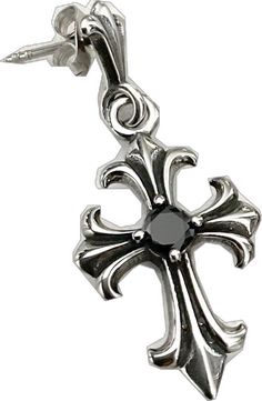 Gothic Cross Pendant Jewelry, Gothic Metal Cross Pendant Jewelry, Black Gothic Stainless Steel Earrings, Gothic Cross Metal Jewelry, Gothic Metal Cross Jewelry, Black Gothic Jewelry With Oxidized Finish, Black Medieval Pendant Jewelry, Medieval Black Pendant Jewelry, Gothic Stainless Steel Cross Pendant Jewelry