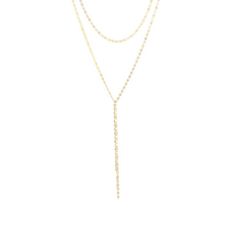 Modern and striking, this necklace features a radiant oval shaped pendant and a double layer paperclip link chain. The adjustable clasp can be worn at various lengths. Elegant Multi-strand Figaro Chain Jewelry, Elegant Figaro Chain Layered Necklace, Elegant Silver Layered Figaro Chain Necklace, Elegant Gold Diamond Necklace With Paperclip Chain, Formal Double Strand Cable Chain Necklace, Elegant Figaro Chain Lariat Necklace, Elegant Figaro Lariat Chain Necklace, Elegant Double Strand Cable Chain Necklace, Double Strand Lariat Necklace With Adjustable Chain For Layering