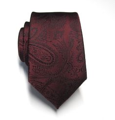 "This tie is made of silk, 2.75\" wide at its widest point and 58\" long - standard length and width. Hand rolled and sewn by hand." Elegant Paisley Print Tie As A Gift, Elegant Paisley Print Ties As Gift, Silk Patterned Ties For Black Tie Events, Elegant Semi-formal Ties With Paisley Print, Elegant Patterned Standard Tie, Elegant Semi-formal Paisley Print Ties, Patterned Ties For Black Tie Events, Patterned Tie For Black Tie Events, Patterned Ties For Black Tie Occasions