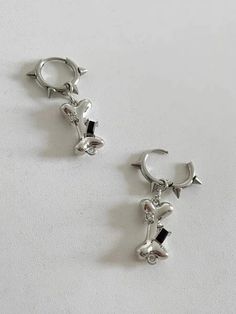 BONE スパイク フープ ピアス SILVER – YOU ARE MY POISON Spike Hoop Earrings, Vision Street Wear, Punk Earrings, Hoop Earrings Silver, Power To The People, Silver Hoop Earrings, Earrings Silver, Accessories Necklace, Sock Shoes