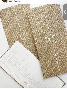 the wedding stationery is laid out on top of each other, and ready to be printed