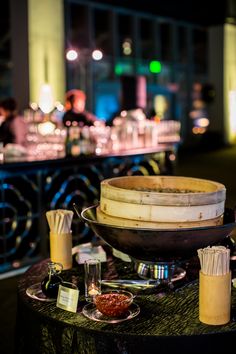 a table topped with lots of different types of food