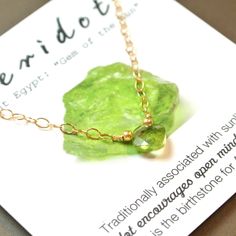 Essential Energy Gemstone Necklace: Peridot - Cleansing – E. Shaw Jewels Evil Spirits, Heart Chakra, 14kt Gold, Gemstone Necklace, Get One, Are You The One, For Everyone, 925 Sterling Silver, Energy