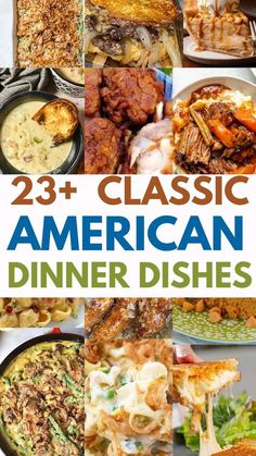 an image of american dinner dishes