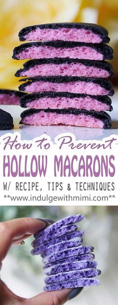 how to prevent hollow macarons with recipe tips and techniques for making them easy