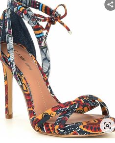 Adorable Tribal Print Pumps. Not Suggested For Wide Sizes. Gianni Bini Heels, Gold Block Heels, Strappy High Heels Sandals, Tie Sandals, Ankle Tie Sandals, Braided Sandals, Strappy High Heels, Rhinestone Sandals, Gianni Bini Shoes