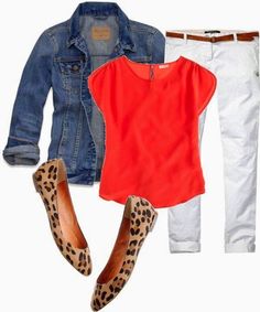 Outfits Polyvore, Outfit Jeans, Polyvore Outfits, Spring Summer Outfits, White Denim, Work Casual