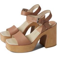 Dolce Vita Wallis Dolce Vita Heels, Dolce Vita Sandals, Leather Heels Sandals, Chunky Block Heels, Heeled Sandal, Dolce Vita Shoes, Open Toe Sandals, Peep Toe Heels, Retro Chic