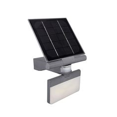 a solar powered street light on a white background