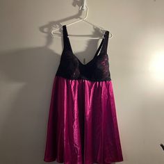 Great Condition. Panties Size 10. Pink Bra-friendly Sleepwear For Loungewear, Pink Stretch Camisole Sleepwear, Pink Stretch Sleepwear For Night, Fashion Bug, Pink Black, Women's Intimates, Bugs, Women's Fashion, Black Pink