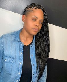 Box Braids With Shaved Sides, Purple Box Braids, Burgundy Box Braids, Black Box Braids, Individual Braids