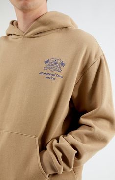 Stay cozy and stylish with the Travel Services Hoodie from Coney Island Picnic. This hoodie features a hooded neckline and long sleeves, providing warmth and comfort. With a standard fit and a kangaroo pocket for added convenience, it's perfect for everyday wear. Complete with eye-catching graphics on the left chest and back, it adds a touch of personality to your look.


	Hooded neckline
	Long sleeves
	Standard fit
	Kangaroo pocket
	Fleece fabrication
	80% Cotton, 20% polyester
	Machine washable
	Model is wearing size medium
	Model Measurements: 5'10  Height, 26" Waist, 32" Inseam Youth Culture, Service Trip, Coney Island, Stay Cozy, Mens Sweatshirts Hoodie, Hoodie Top, Model Measurements, Pacsun, Kangaroo Pocket