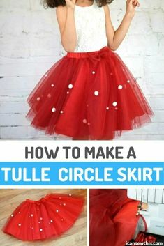 Make A Tulle Skirt, How To Make A Tulle Skirt, Crocheted Decorations, Circle Skirt Calculator, Tulle Circle Skirt, Diy Tulle Skirt, Tulle Skirt Tutorial, Long Tulle Skirt, Diy Tulle