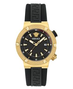 in stock Versace Watches Men, Versace Watches, Versace Men Cologne, Versace Gold Bracelet, Luxury Yellow Gold Self-winding Pocket Watch, Back Tattoos For Guys, Versace Men, Black Rubber, Buy Online