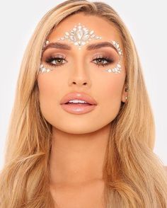 Burning Man Makeup, Gem Makeup, Sorority Party