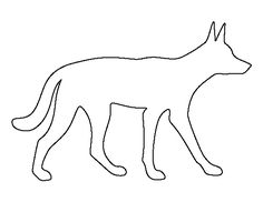 a black and white line drawing of a dog