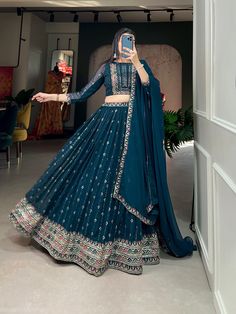 We crafts Wedding Lehengas, Indian Lehenga, Bridal Lehenga, Designer Lehenga, South Indian Dresses, Lengha Choli, Chaniya Choli, Lancha, Semistitched Lehenga, Bridesmaid Lehengas, Sabyasachi Lehengas, Floral Skirts, Punjabi Lehengas, Ethnic Lehengas, Indo-western Outfits, Indian Outfits, Bollywood Lehengas. *DESIGNER WEAR COLLECTION HEAVY SEQUENCE EMBROIDERED WORK FAUX GEORGETTE LEHENGHA CHOLI SET * BEUTIQUE STYLES DESIGNER PRINTED LEHENGA CHOLI WITH PRINT AND WORK DUPATTA * BLUE LEHENGA SET WIT Georgette Lengha, Sequins Lehenga Choli, Sabyasachi Lehengas, Bridesmaid Lehengas, Lehenga Stitched, Sequin Lehenga, Lehenga Bridesmaid, Lehenga Bridal, Printed Lehenga