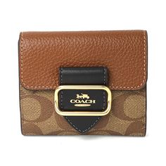 Coach Color Block Signature Wallet Brown Size: Body: Approx. H9.5 W11 D2.5 (Units In Cm)Body Weight: Approx. 110g Bags Coach, Body Weight, Coach Bags, Brown Color, Color Block, Bag Lady, Wallet, Shoulder Bag, Color