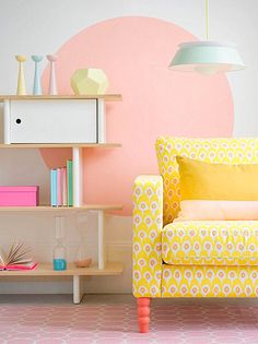 a living room filled with furniture and decor