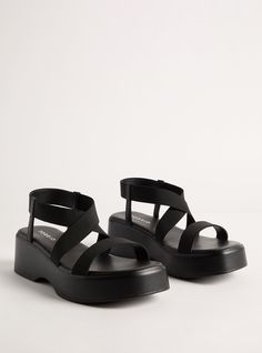 Strappy Flatform Sandals (WW) Wide Sandals, Platform Mules, Unique Fits, Flatform Sandals, Shopping Day, Platform Heel, Bra Cups, Strappy Sandals, Platform Heels