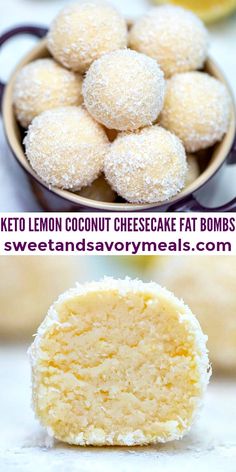 Lemon Coconut Cheesecake, Dolce Poche Calorie, Desayuno Keto, Coconut Cheesecake, Desserts Keto, Postre Keto, Savory Meals