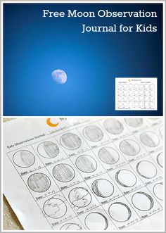 the moon observation journal for kids