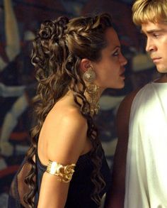 Greek Goddess Hairstyles, Roman Hairstyles, Greek Hair, Goddess Hairstyles, 인물 사진, Aesthetic Hair, Angelina Jolie, Prom Hair