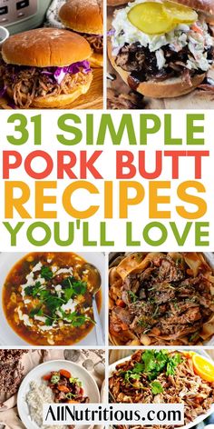 31 simple pork but recipes you'll love to make in the slow cooker