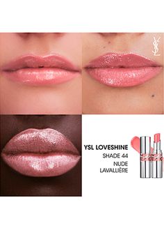 Long Description#Product Details#Treat yourself and your loved ones to YSL Beauty’s Loveshine High Shine Lipstick Duo, in shades 44 Nude Lavalliere and 202 Peachy Glow, both shades offering the perfect high shine finish to any makeup look. Celebrate the holiday season and gift the YSL way. The packaging of this gift set is 100% plastic-free. Loveshine High Shine Lipstick is YSL Beauty’s high shine lipstick that quenches your thirsty lips with up to 24H* dripping hydration feel, leaving juicy shine lips. Infused with lip caring formula such as fig extract and nourishing oils, experience a unique transformative texture - from lipstick to high-shine lip oil, for visibly softer and healthier looking lips. Indulge in luscious colours so easily buildable. Light reflecting semi-sheer high shine f Lipstick Gift Set, Shine Lipstick, Lip Shine, Ysl Beauty, Beauty Foods, Lipstick Lip, Lip Oil, Plastic Free, Makeup Nails