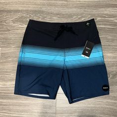 Rvca Sin Fade Board Shorts. Size 34. Nwt. Tri Color Blue Pattern. B7 Blue Sporty Surfing Shorts, Sporty Blue Surfing Shorts, Blue Summer Surfing Shorts, Blue Surfing Shorts, Blue Shorts For Surfing, Blue Short Surfing Bottoms, Blue Short Bottoms For Surfing, Short Blue Bottoms For Surfing, Blue Surfing Bottoms For Beach Season