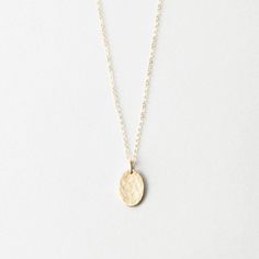 Our most popular oval pendant, without personalization. Choose a smooth, or hand-hammered texture. Diana Necklace, Oval Necklace, Oval Pendant, Rose Gold Necklace, Gold Material, Shop Necklaces, Gold Vermeil, Precious Metals, Handmade Silver