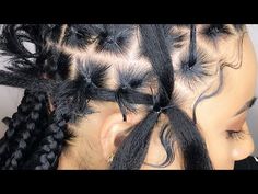 Rubber Band Method Crochet, Jungle Braids, Rubber Band Box Braids, Rubber Band Hairstyle, Rubber Band Method, Butterfly Braids, Box Braids Tutorial, Easy Braid Styles, Kids Box Braids