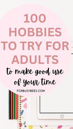 Good Hobby Ideas, Hobby Ideas List, Hobbies For Families, Good Hobbies For Women, Free Time Activities For Women, Artistic Hobbies To Try, Fun Projects For Adults, Fun Hobby Ideas, Hobbies To Learn At Home