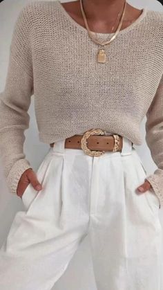 Work Fits, Neue Outfits, Brown Belt, Looks Chic, Professional Outfits, Business Casual Outfits, Mode Inspiration, Looks Style