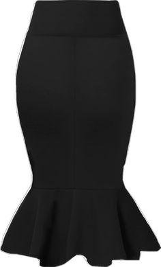 Chic Fitted Skirt With Ruffle Hem, Elegant Fitted Bottoms With Ruffle Hem, Party Skirt With Ruffle Hem, Solid Skirt With Ruffle Hem For Party, Solid Party Skirt With Ruffle Hem, Party Skirt With Ruffle Hem In Solid Color, Fitted Ruffle Hem Mini Skirt, Elegant Ruffle Hem Skirt For Night Out, Fitted Bottoms With Ruffle Hem For Work