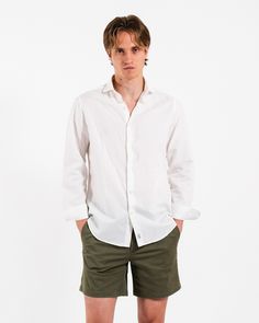 Editor's Notes:An elegant piece made with the finest handcrafted European linen, designed to look your best no matter where your exciting summer takes you. Dress it up or dress it down while chilling on the European coast, drinking at a rooftop bar in the city, or partying it up on a boat. Unstructured Shirt For Beach In Spring, Unstructured Shirt For Beach And Spring Season, Unstructured Shirt For Beach And Spring, Classic Fitted Vacation Shirt, Classic Fitted Shirt For Vacation, Spring Linen Shirt For Casual Gatherings, Summer Linen Long Sleeve Shirt, Summer Long Sleeve Linen Shirt, Unstructured Summer Vacation Shirt