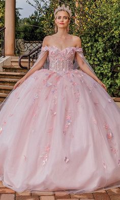 Dancing Queen 1840 - Butterfly Off Shoulder Ballgown Quince Tips, Ballroom Extravaganza, Butterfly Prom Dress, Sage Colors, Boning Corset, Holographic Butterfly, Quinceañera Ideas, Butterfly Details, Corset Boning