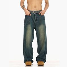 Model is 5ft 9''(176cm) tall, 145 lbs(66kg) weight and wearing a size L168cm 59kg wearing a size M - INDIGO BLUE- Straight fit- DENIM- Front/back pockets Blue Flare Jeans With Belt Loops For Streetwear, Blue Jeans With Belt Loops For Streetwear, Dark Wash Relaxed Fit Full-length Jeans, Light Wash Baggy Full-length Jeans, Baggy Light Wash Full Length Jeans, Baggy Dark Wash Flare Jeans With Belt Loops, Baggy Dark Wash Jeans With Belt Loops, Baggy Medium Wash Jeans With Belt Loops, Blue Relaxed Fit Flare Jeans With Belt Loops