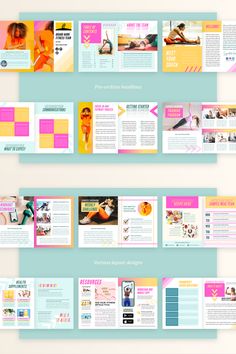 Onboard your new clients with this vibrant welcome guide, made for fitness coaches / physical health instructors / gym trainers. Mix and match the layouts according to your content, but a pre-written topic outline is done for you. Download instantly on Etsy. #fitnessguide #welcomeguide #physicaltrainer #coach #ebook #healtchcoach #colorful #canvatemplate #leadmagnet #onboarding Topic Outline, Gym Trainers, Client Onboarding, Sample Meal Plan, Pages Template, Welcome Packet, Gym Trainer, Pricing Guide, Fitness Business