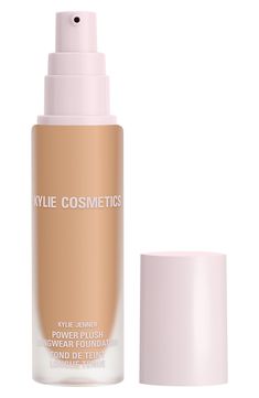 What it is: A hydrating, instantly smoothing foundation with medium, buildable coverage offering up to 12 hours of comfortable everyday wear.What it does: A lightweight foundation, its vegan formula seamlessly blends into the skin for a natural look that blurs fine lines, pores, and texture. It leaves a soft, cushiony feel with an airbrushed, satin finish that's not too dewy, not too matte, but the perfect in-between. The foundation features a weightless, breathable formula with medium, buildabl Foundation Swatches, Hydrating Makeup, Lightweight Foundation, Smooth Skin Texture, Makeup Room, Foundation Brush, Skincare Ingredients, Skin Texture, Kylie Cosmetics