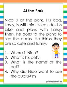 an activity for children to learn how to read the text