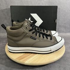 Converse A04479c Chuck Taylor All Star Malden Street Mid Boot Mens 11 Black. Condition Is New With Box. Shipped With Usps Priority Mail. Urban Converse Canvas Shoes With Round Toe, Chuck Taylor Style, Shoe Ideas, Shoes Converse, Mid Boots, Sneakers Men Fashion, Chuck Taylor All Star, Converse Shoes, Chuck Taylor