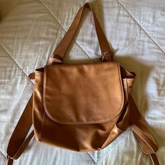 Nwot Non-Leather Shell Bag Has 2 Adjustable Straps For “Backpack” Usage. Just Never Got Around To Use It. Shell Bag, Multipurpose Bag, Universal Thread, Adjustable Straps, Shells, Bag Lady, Thread, Backpacks, Leather