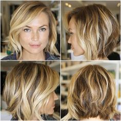 .cute hair Messy Bob Hairstyles, Shaggy Bob, Cute Short Haircuts, Medium Length Hair With Layers, Short Hair Cuts For Women, Hair Today, Great Hair, Bob Cut